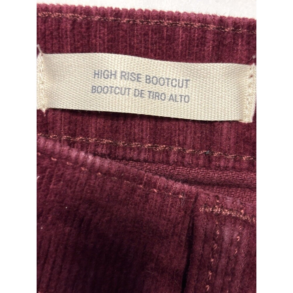 Universal Thread Women’s Burgundy Corduroy Pants Size 14 - Picture 3 of 7